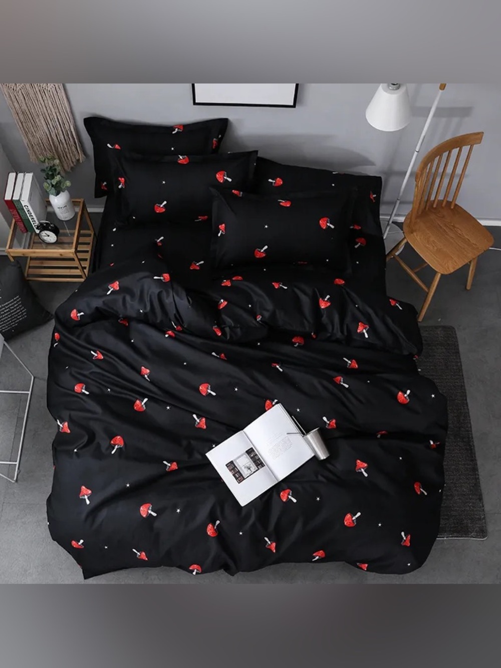 Mushroom Bedding Set Full Girls Cute Mushrooms Comforter